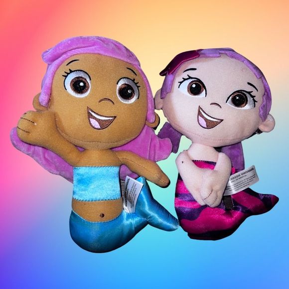 2013 Viacom Molly & Oona Bubble Guppies Plush Mermaid Stuffed Doll 10” - Picture 1 of 3